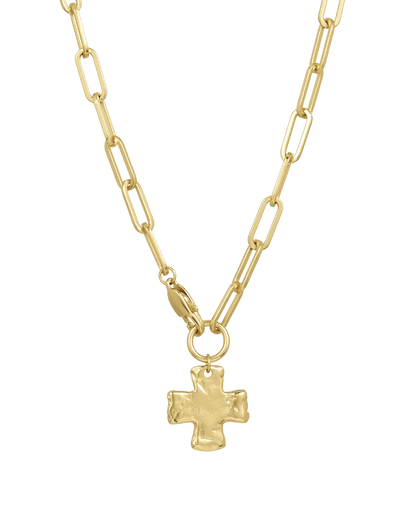 Chunky Cross Chain Necklace